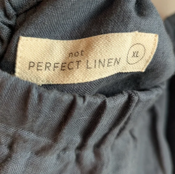 notPERFECTLINEN Marsielle Skirt, XL, Dark Grey-blue - Picture 4 of 5